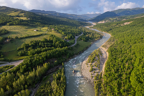 Guardando a valle dalla confluenza
