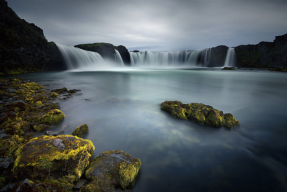 Goðafoss waterfall, July 2017