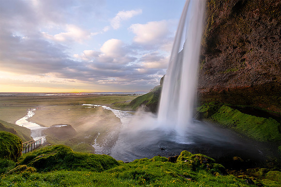 Seljalandsfoss waterfall, July 2017