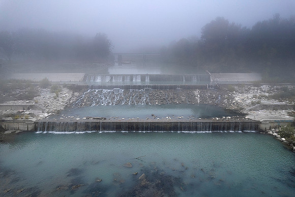 Stramazzo a Vignola nella nebbia