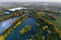 Il fiume Panaro con i laghetti di Sant'Anna
