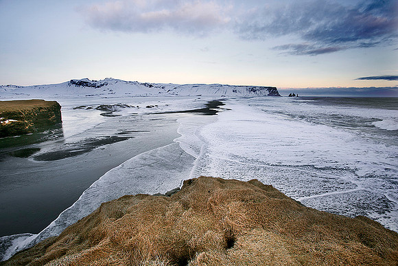 Reynisfjara beach viewed from Dyrhólaey