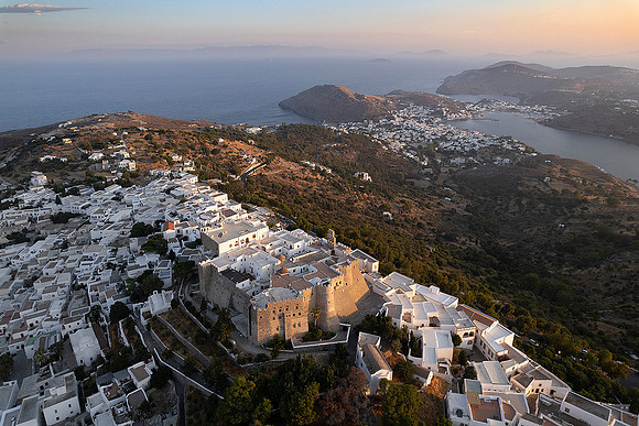 Chora with Holy Monastery of Saint John the Theologian, Patmos, July 2024