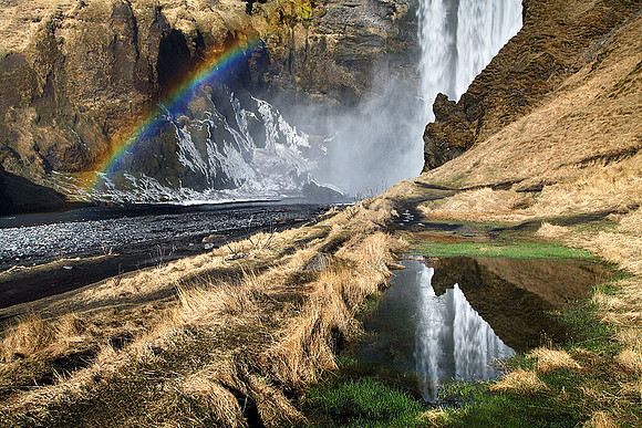 Skógafoss waterfall