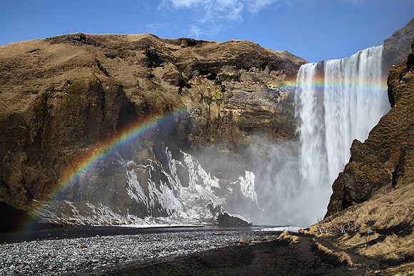 Skógafoss waterfall